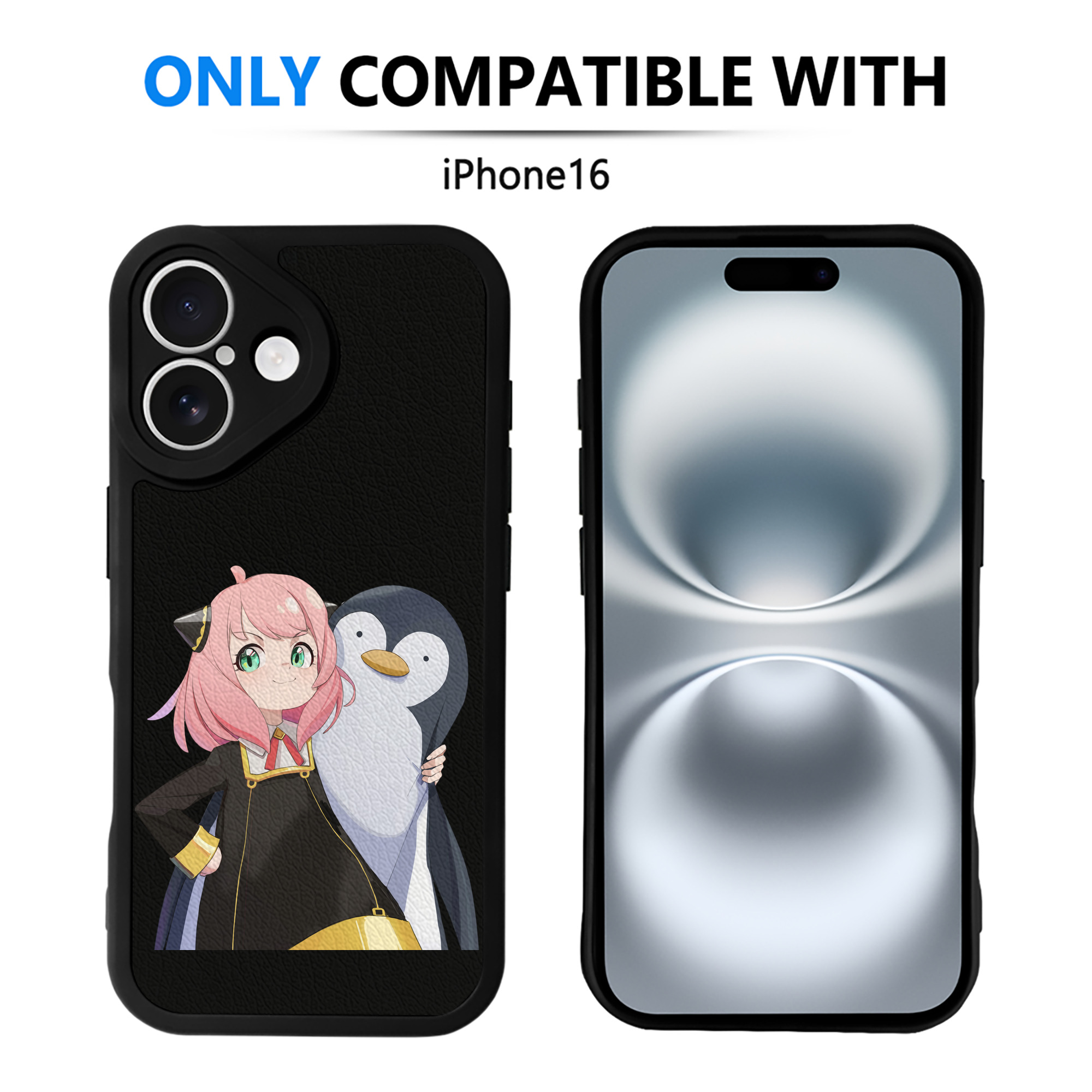 （画像用） SPY×FAMILY间谍家家酒 【iPhone 16シリーズ対応】シリコンスマホケース（レザー調） 材質：シリコン